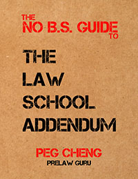 The No B.S. Guide to the Law School Addendum by Peg Cheng